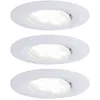 Image de Paulmann Calla Spot LED encastrable pour salle de bains jeu de 3 19.5 W IP65 blanc mat