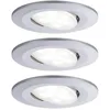 Image de Paulmann Calla Spot LED encastrable pour salle de bains jeu de 3 19.5 W IP65 chrome (mat)