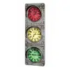 Image de Horloge Murale Vintage "feu Circulation" 100cm Gris