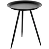 Image de Table D'appoint Design En Métal "laqué" 47cm Noir