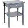 Image de Table De Chevet 1 Tiroir "bois" 60cm Gris