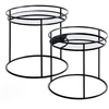 Image de Lot De 2 Tables D'appoint "mirana" 52cm Noir