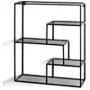 Image de Étagère Murale 3 Niveaux "inaya" 60cm Noir