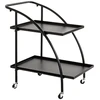 Image de Desserte De Cuisine Design "roulettes" 71cm Noir