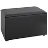 Image de Coffre de Rangement Design Soldi 65cm Noir