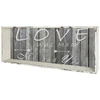 Image de Étagère Murale Vintage "love" 76cm Gris