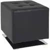 Image de Pouf Carré Design "zanzibar" 42cm Noir
