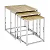 Image de Lot de 3 tables d'appoint zélie 42cm chêne clair 33083