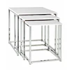 Image de Lot De 3 Tables D'appoint "zélie" 42cm Blanc