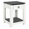 Image de Console Design 1 Tiroir "granit" 55cm Blanc