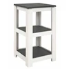 Image de Étagère Design 3 Niveaux "granit" 74cm Blanc
