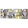 Image de Patère Murale 3 Crochets "home" 60cm Multicolore