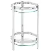 Image de Porte-plantes Verre "orchidea" 45cm Argent