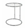 Image de Table D'appoint En Verre "blaise" 55cm Argent