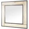 Image de Miroir Mural "anabelle" 70cm Chêne & Gris