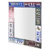 Image de Miroir Mural Vintage "plaques" 81cm Multicolore