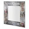 Image de Miroir mural vintage guitare 74cm argent 89980