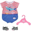 Image de Baby Born Bath Pyjama Bleu Avec Chaussures 43cm