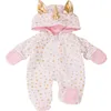 Image de Vêtement pour poupée de 42 à 46 cm : Gigoteuse licorne