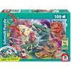 Image de Puzzle 100 Pièces Petit Dinos Grandes Aventures Carton À Base D'herbe 36,1 X 24,3 Cm Schmidt Spiele