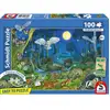 Image de Puzzle 100 Pièces Forêt Nocturne Natpax® Carton À Base D'herbe Bleu 36.1x24.3 Cm Schmidt Spiele