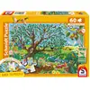 Image de Puzzle 60 Pièces Animaux Dans Le Jardin Panoramique Papier Jaune-orange Schmidt Spiele