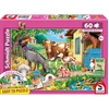 Image de Puzzle 60 Pièces Animaux De La Ferme Cartoon Paysage Rose Schmidt Spiele