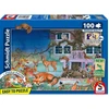 Image de Puzzle 100 Pièces Visite Nocturne Des Animaux Graspappe Multicolore 276x192x37mm Schmidt Spiele