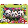 Image de Puzzle Enfants Panda Trio 200 Pièces Papier À Base De Herbe Multicolore 278x191x38 Mm Schmidt Spiele