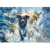 Image de Schmidt Puzzle Black Labrador Dans La Neige - Puzzle 1000 Pièces