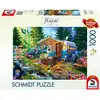 Image de Puzzle 1000 Pièces La Caravane Dans Les Montagnes Carton Vibrant Rectangulaire Schmidt Spiele