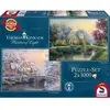Image de Puzzle Lamplight Manour/hiver ... Lamplight Manour, 2x1000 Pcs