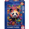 Image de Puzzle - SCHMIDT - Panda dans la forêt Arc-en-Ciel - 1000 pièces - Multicolore - Pour adultes