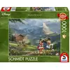 Image de Schmidt Spiele Thomas Kinkade Studios: Disney Dreams Collections - Mickey & Minnie In Den Alpen Jeu De Puzzle 1000 Pièce