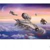 Image de Puzzle 1000 pièces : Star Wars The Mandalorian : Thomas Kinkade : Lescorte