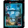 Image de Puzzle 1000 Pièces Heye Carton Bleu/teal 50 X 70 Cm Heye