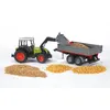 Image de Tracteur BRUDER Claas Nectis 267F avec remorque basculante - 655 cm