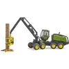Image de Abatteuse tronçonneuse jouet - BRUDER - John Deere 1270G - Avec tronc de bois et support - Cabine pivotante