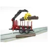 Image de Bruder - Remorque Forestiere Avec Chargeur, Rondins De Bois Inclus - 46,5 Cm