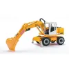 Image de Pelleteuse Liebherr - BRUDER - Modèle 2426 - Bras articulé - Pieds stabilisateurs - Jaune et Noir