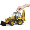 Image de Tractopelle - BRUDER - JCB 5CX - Pelle Excavatrice - Siège Pivotant - Fenêtre Ouvrante