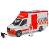 Image de Bruder Véhicule Ambulance Mercedes Benz Sprinter Avec Conducteur Et Module Son Et Lumière