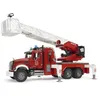 Image de 2821 - Camion Pompier Mack Granit Avec Echelle Et Pompe A Eau - Echelle 1:16 - 63 Cm