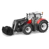 Image de Vehicule Brother Steyr 6300 Terreus Cvt Avec Chargeur Frontal, Modele De Vehicule Blanc/rouge 4001702031817