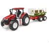 Image de Tracteur ROADMAX avec remorque forestière et 3 troncs darbre