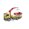 Image de Bruder Camion Man Tgs De Transport Avec Grue, 3 Conteneurs A Verre Et Bouteilles