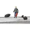 Image de Bruder - Figurine Pompier Avec Casque, Gants Et Accessoires - 10,7 Cm
