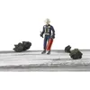 Image de Figurine de pompier articulée - BRUDER - Figurine articulée - Lot de 4 pièces - 1 casque - 1 talkie-walkie
