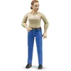 Image de Figurine femme articulée - BRUDER - Modèle 60408 - Membres et tête mobiles - Mains saisissantes