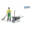 Image de Figurine Fermier Avec Brouette Et Accessoires